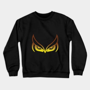 a cat and an owl Crewneck Sweatshirt